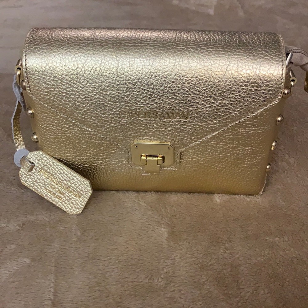 Gold designer purse